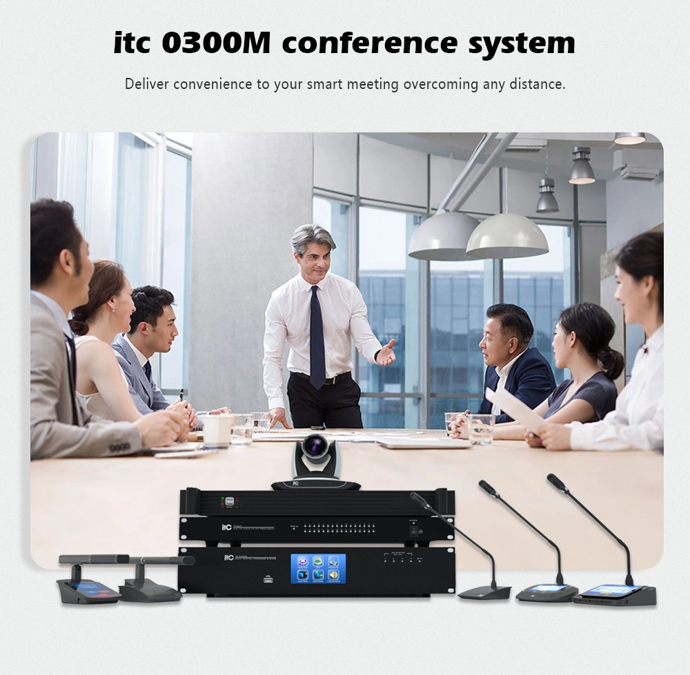 Itc Smart Meeting Room Solution High-Fidelity Sound Conveyance High Confidentiality with Wireless Security Technology High Quality Conference System